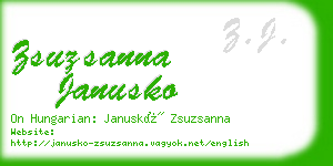 zsuzsanna janusko business card